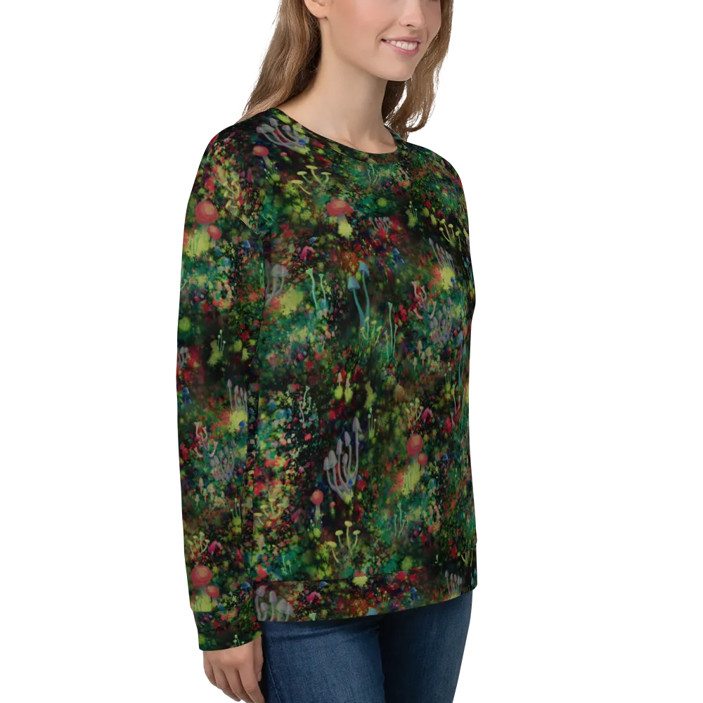 Midnight Mushrooms Unisex Sweatshirt