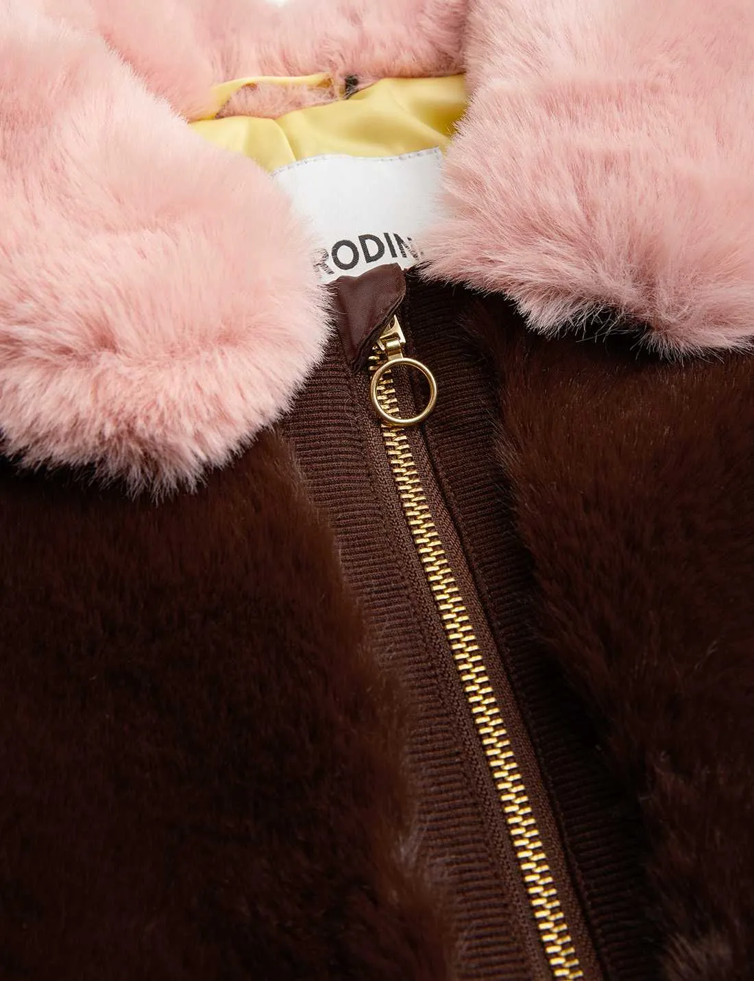 Mini Rodini Fluffy faux fur baby overall