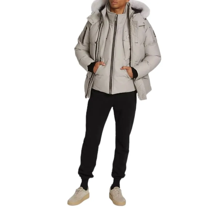 Moose Knuckles Original 3Q Neoshear Jacket (Storm Grey/Natural Shearling)