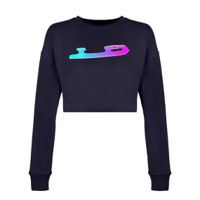 Ombré Blade Women's Cropped Sweatshirt