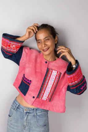 Pink hemp jacket