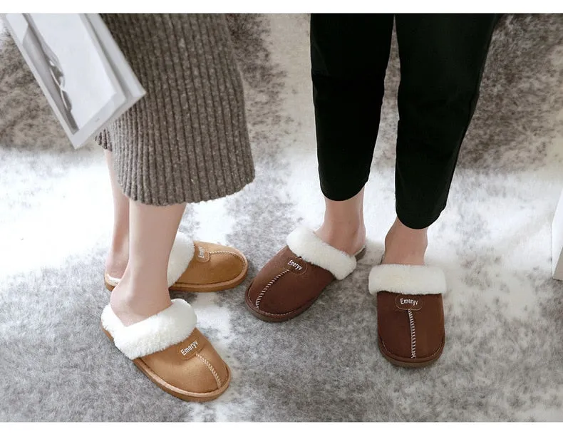 Plush Winter Warm Women House Slippers