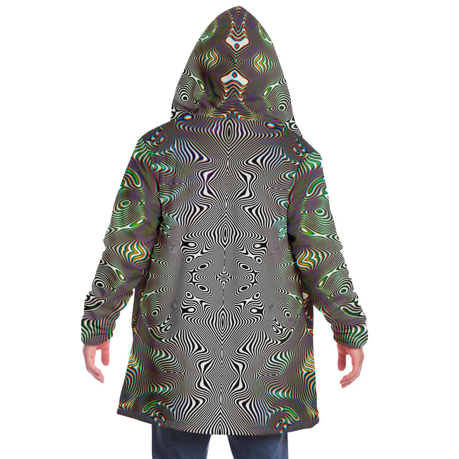 Prismatic Frequency Micro Fleece Cloak