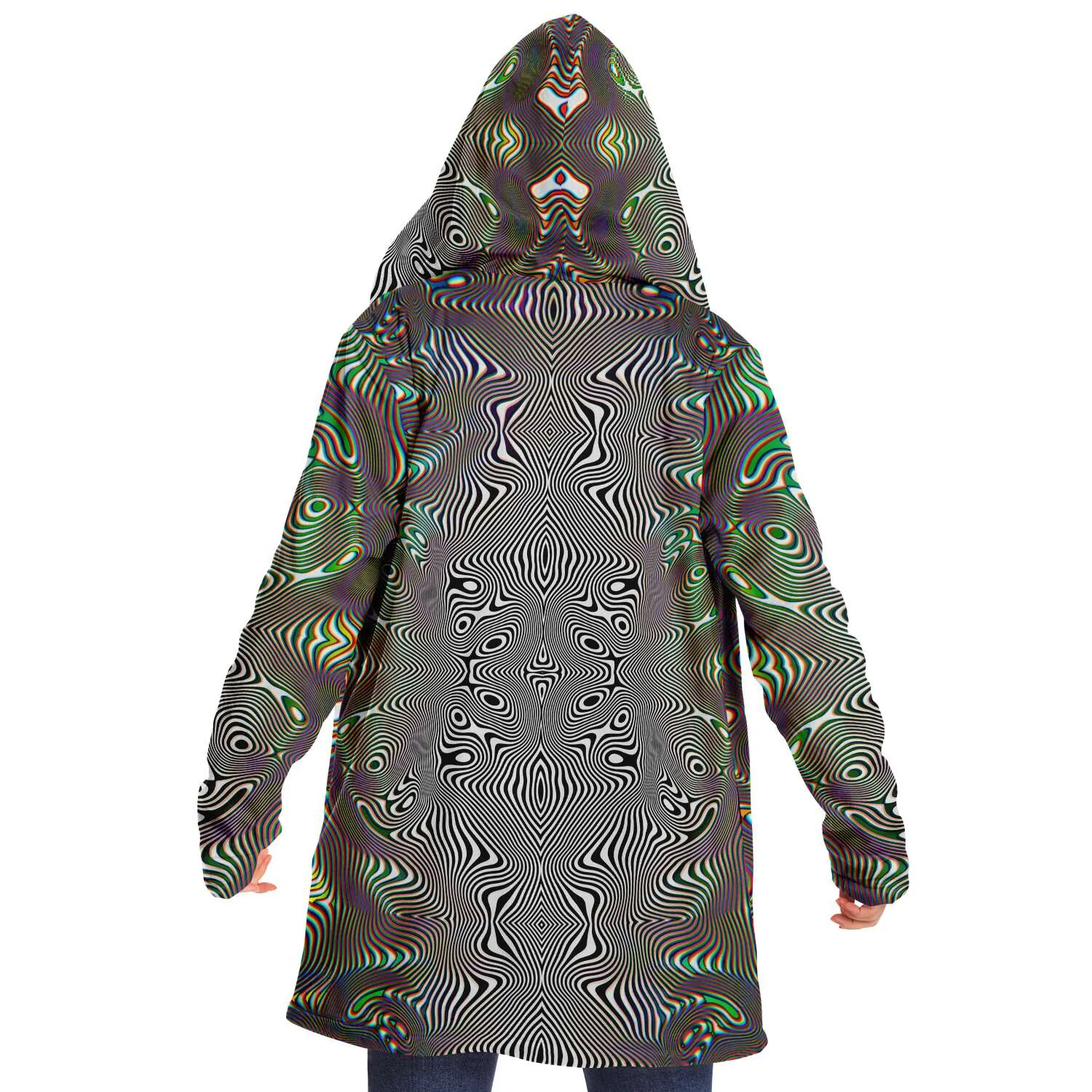 Prismatic Frequency Micro Fleece Cloak