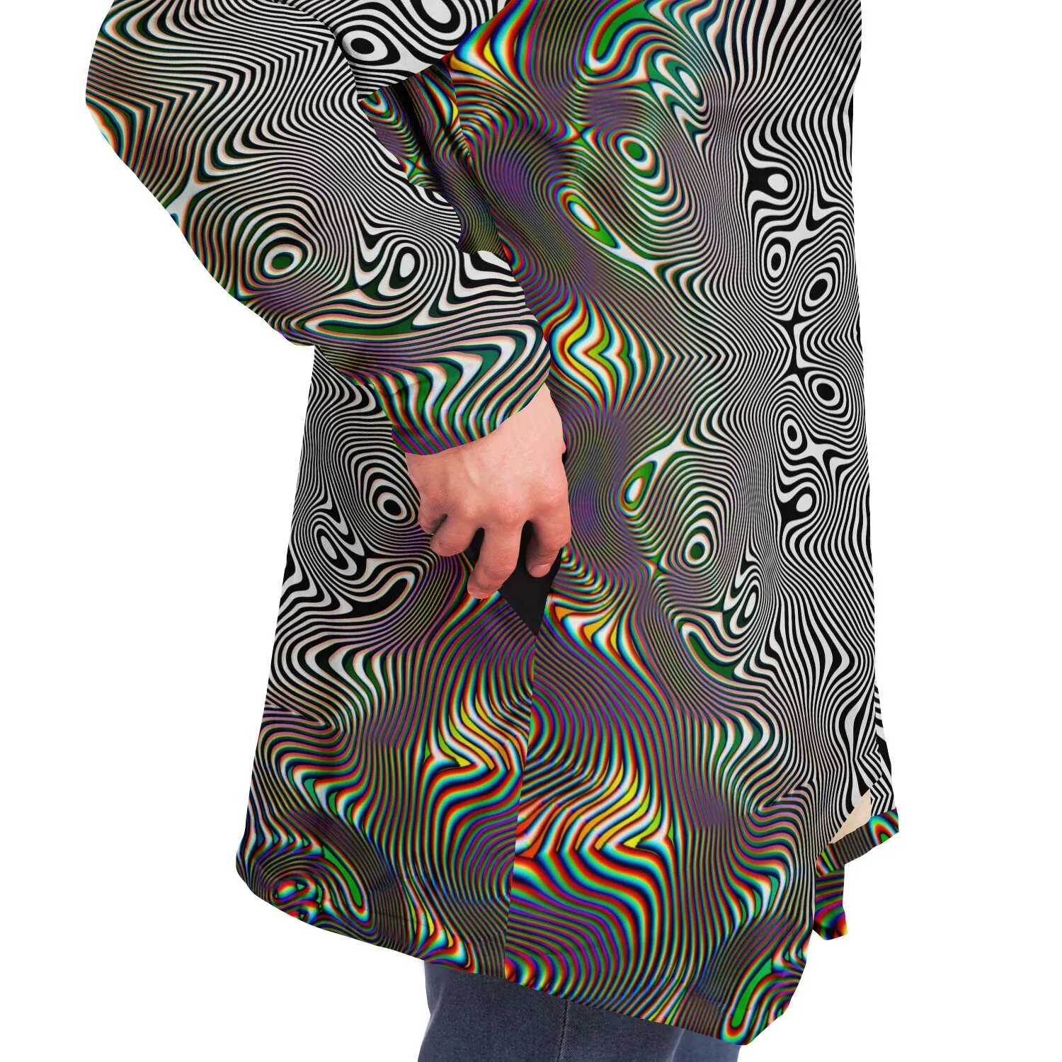 Prismatic Frequency Micro Fleece Cloak