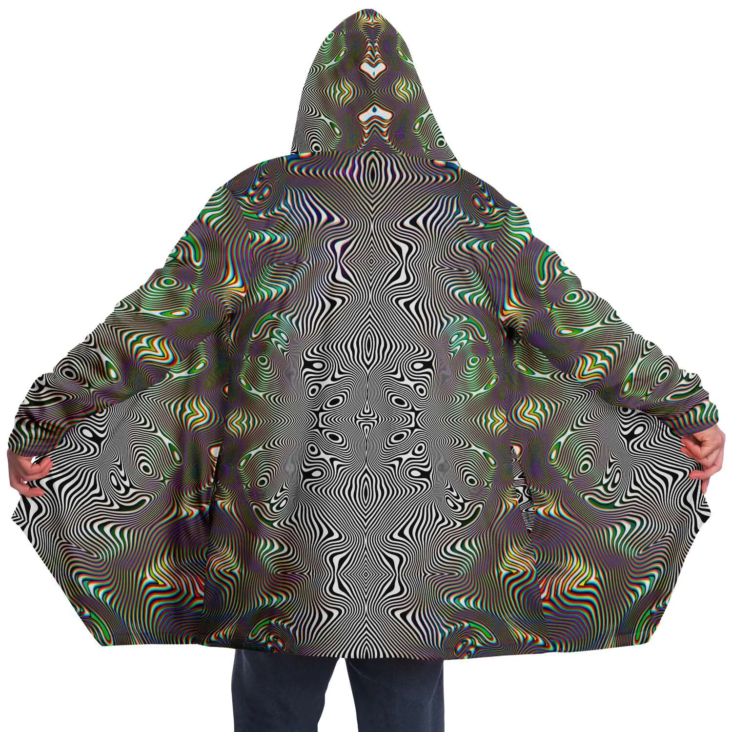 Prismatic Frequency Micro Fleece Cloak