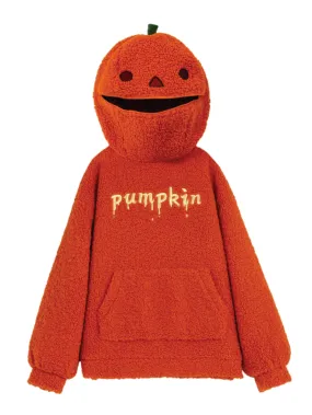 Pumpkin Funny Pullover Fleece Hoodie