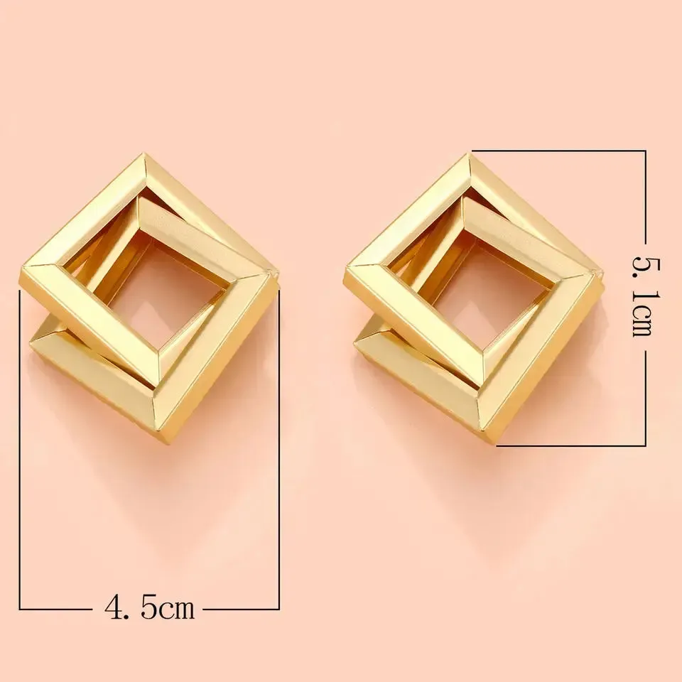 Rhombus Post Earrings