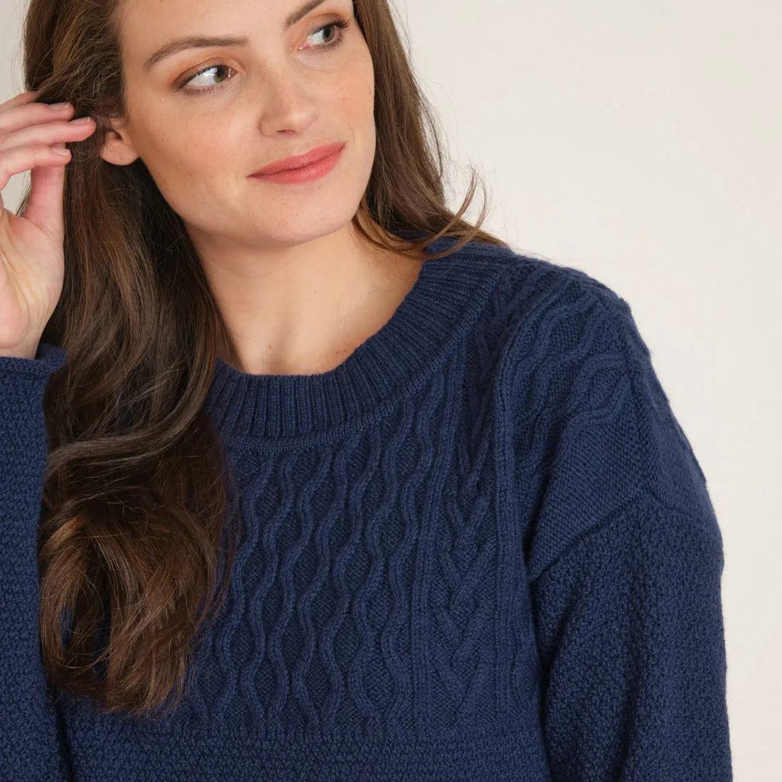 Robin Cable Knit Wool Jumper