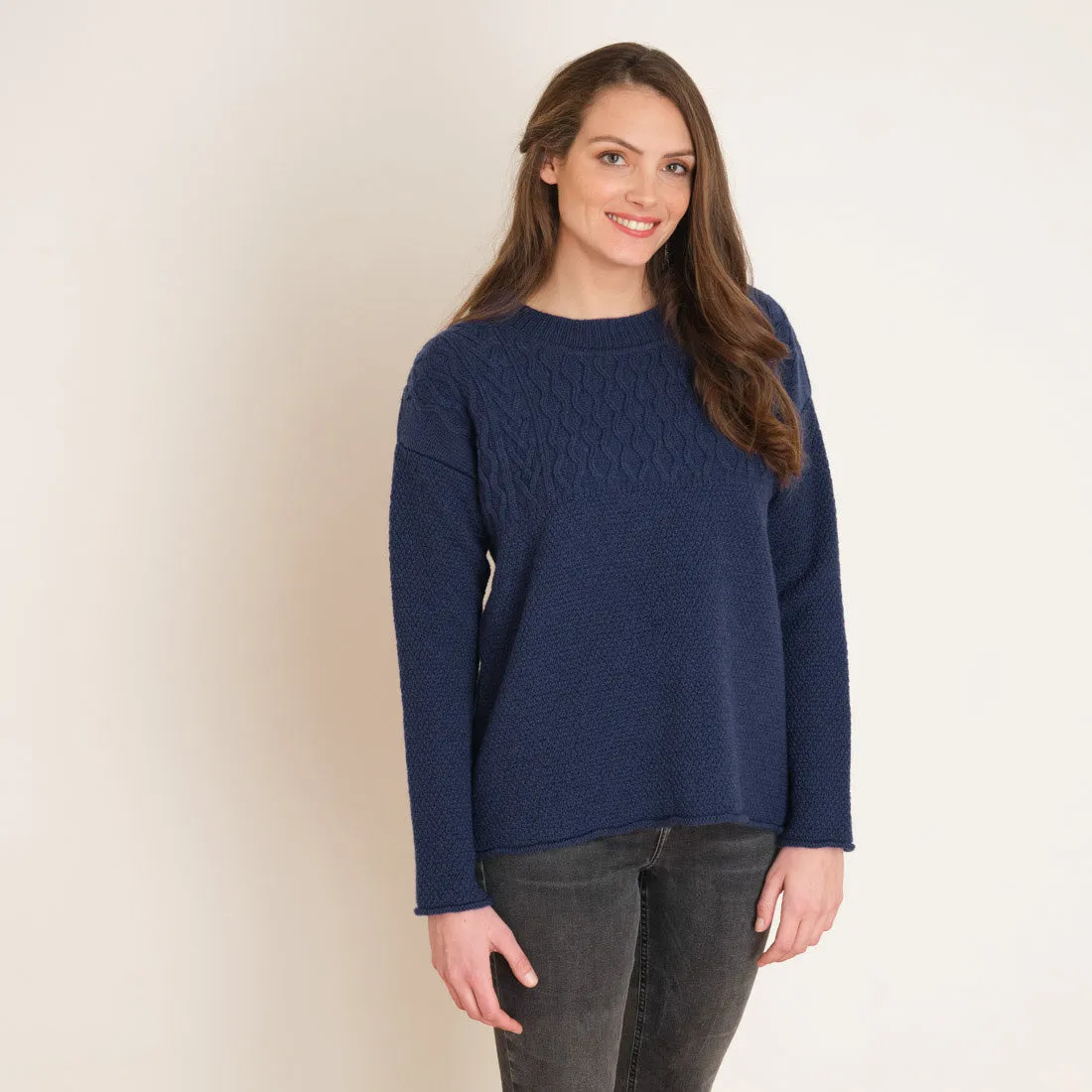 Robin Cable Knit Wool Jumper