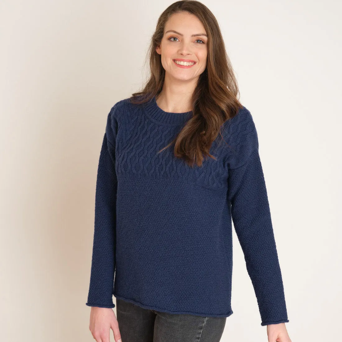 Robin Cable Knit Wool Jumper