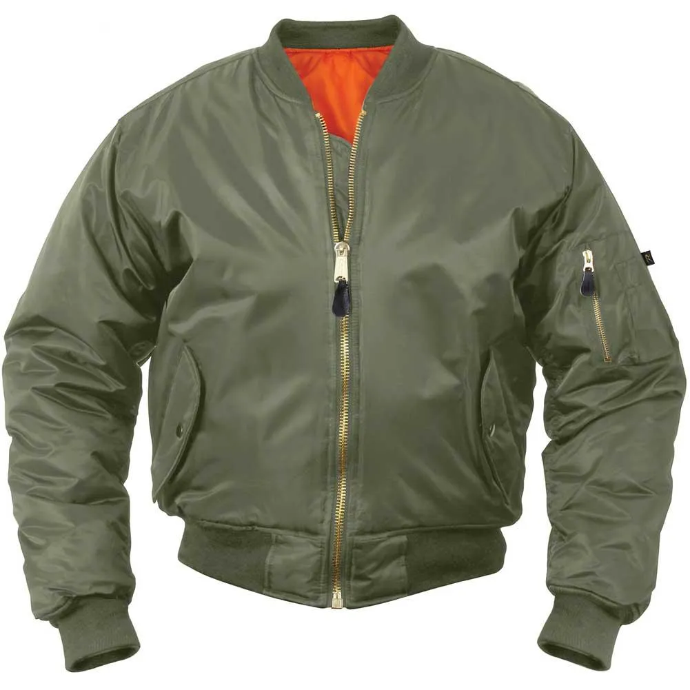 Rothco Mens Concealed Carry MA-1 Nylon Flight Jacket