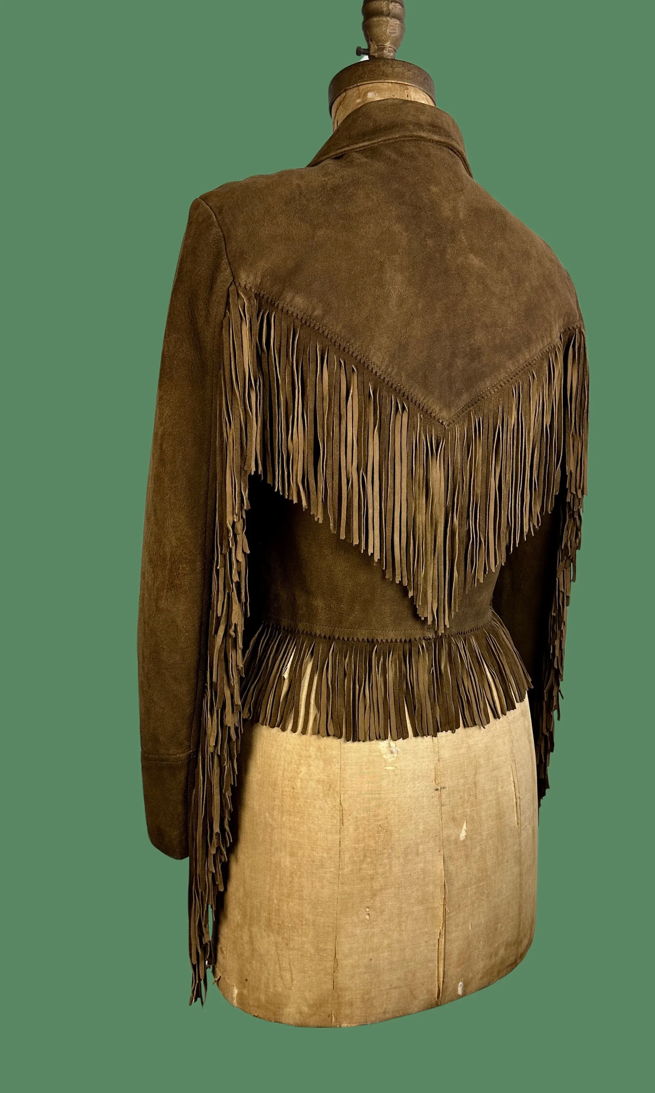 RRL RALPH LAUREN Suede Fringe Jacket • Small