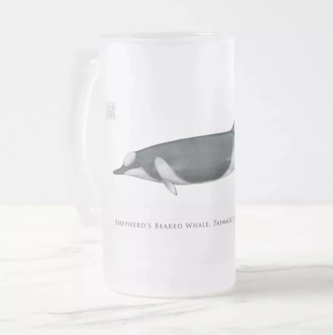 Shepherd's Beaked Whale - Frosted Glass Stein