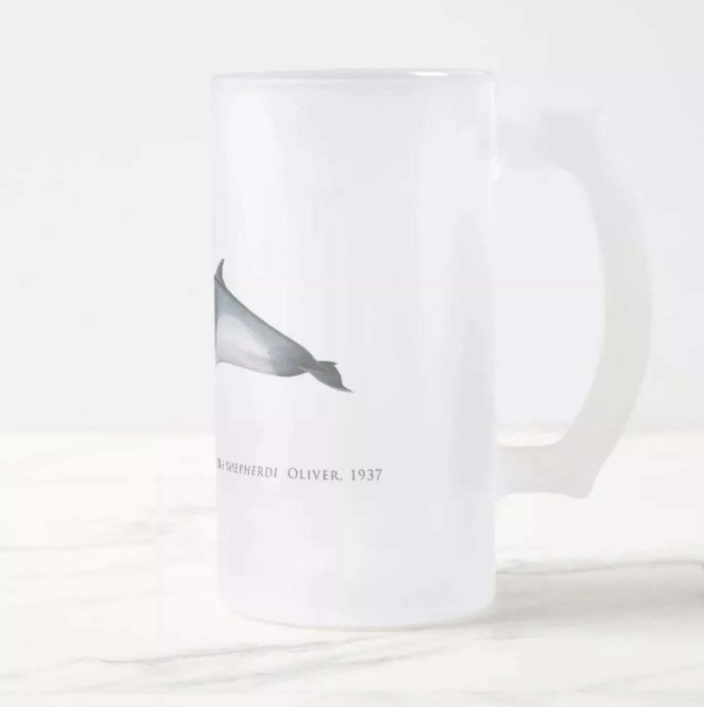 Shepherd's Beaked Whale - Frosted Glass Stein