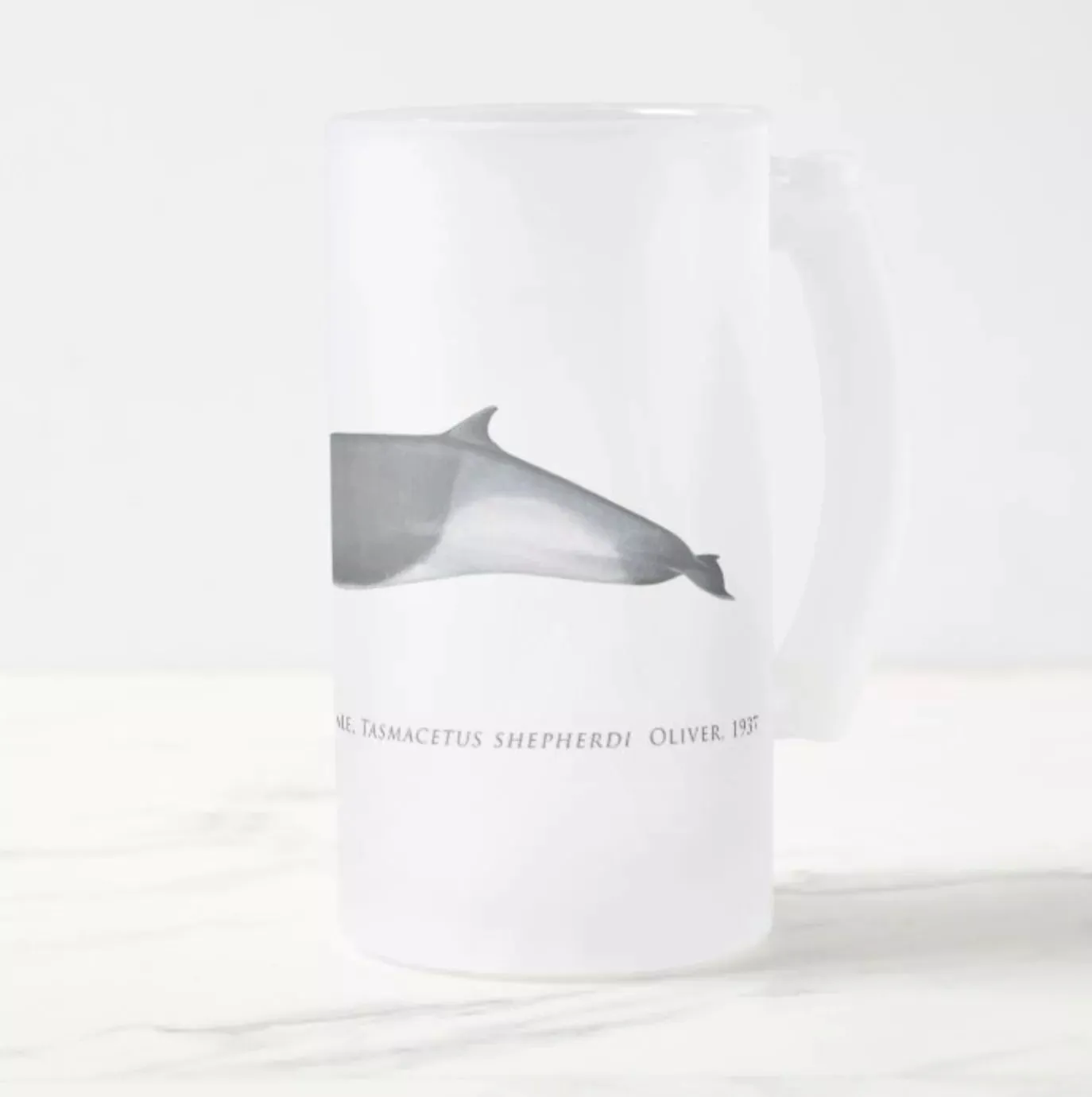 Shepherd's Beaked Whale - Frosted Glass Stein