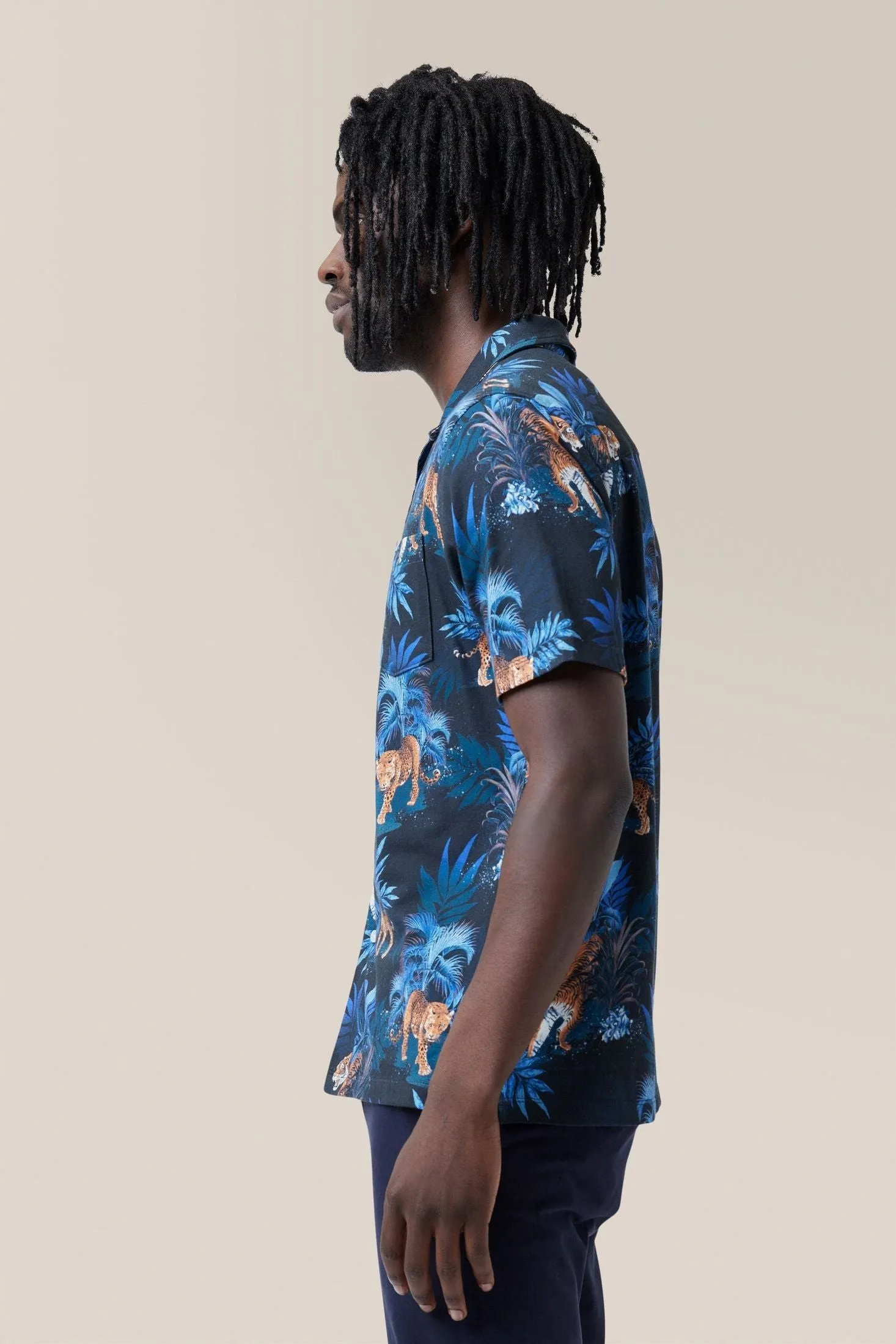 Short Sleeve Camp Shirt | Norfolk Print