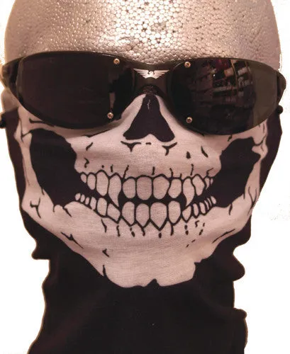 Skull 12 in 1 Face Mask with Fleece Neck Lining