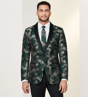 Slim Fit Jacquard Tuxedo Jacket