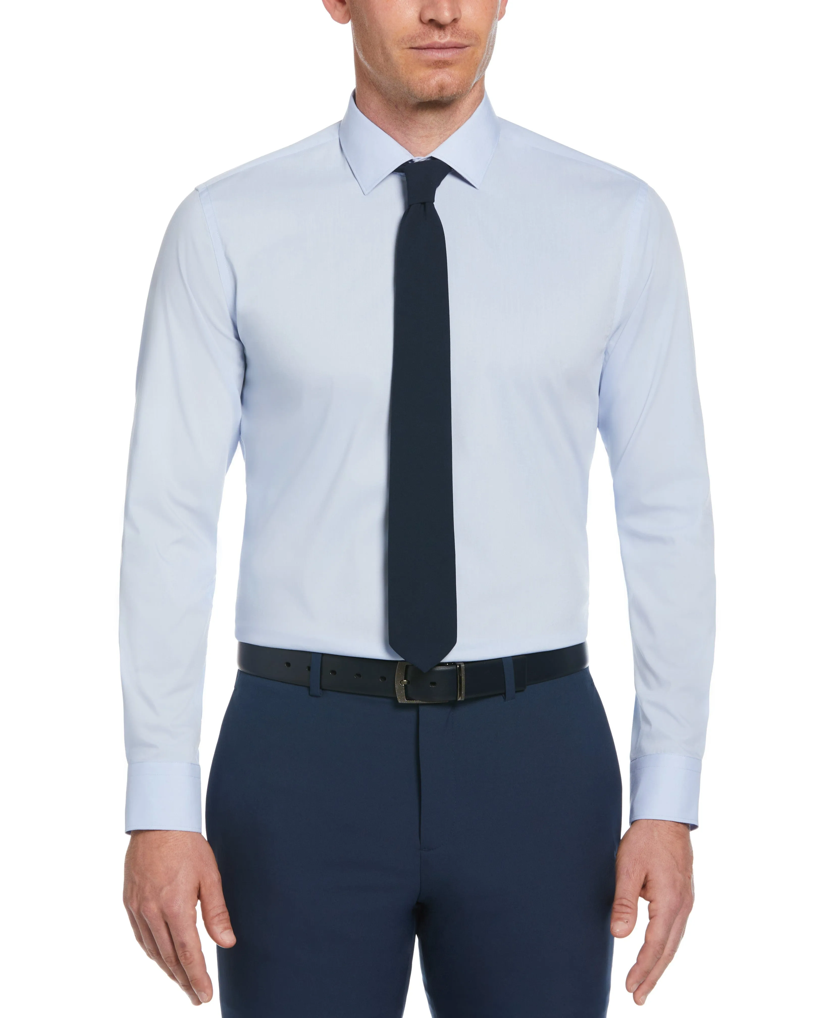 Slim Fit Solid Dress Shirt