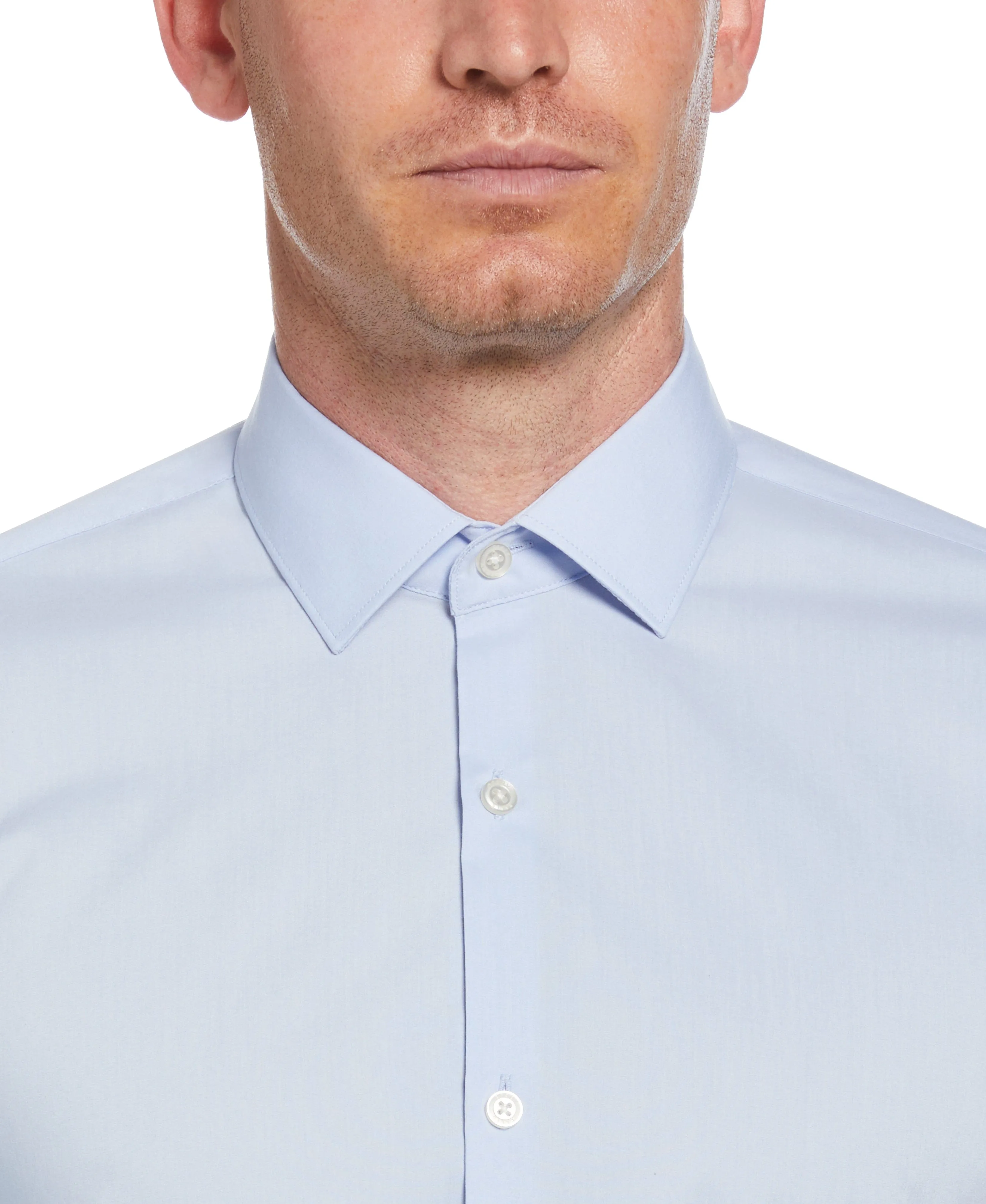 Slim Fit Solid Dress Shirt