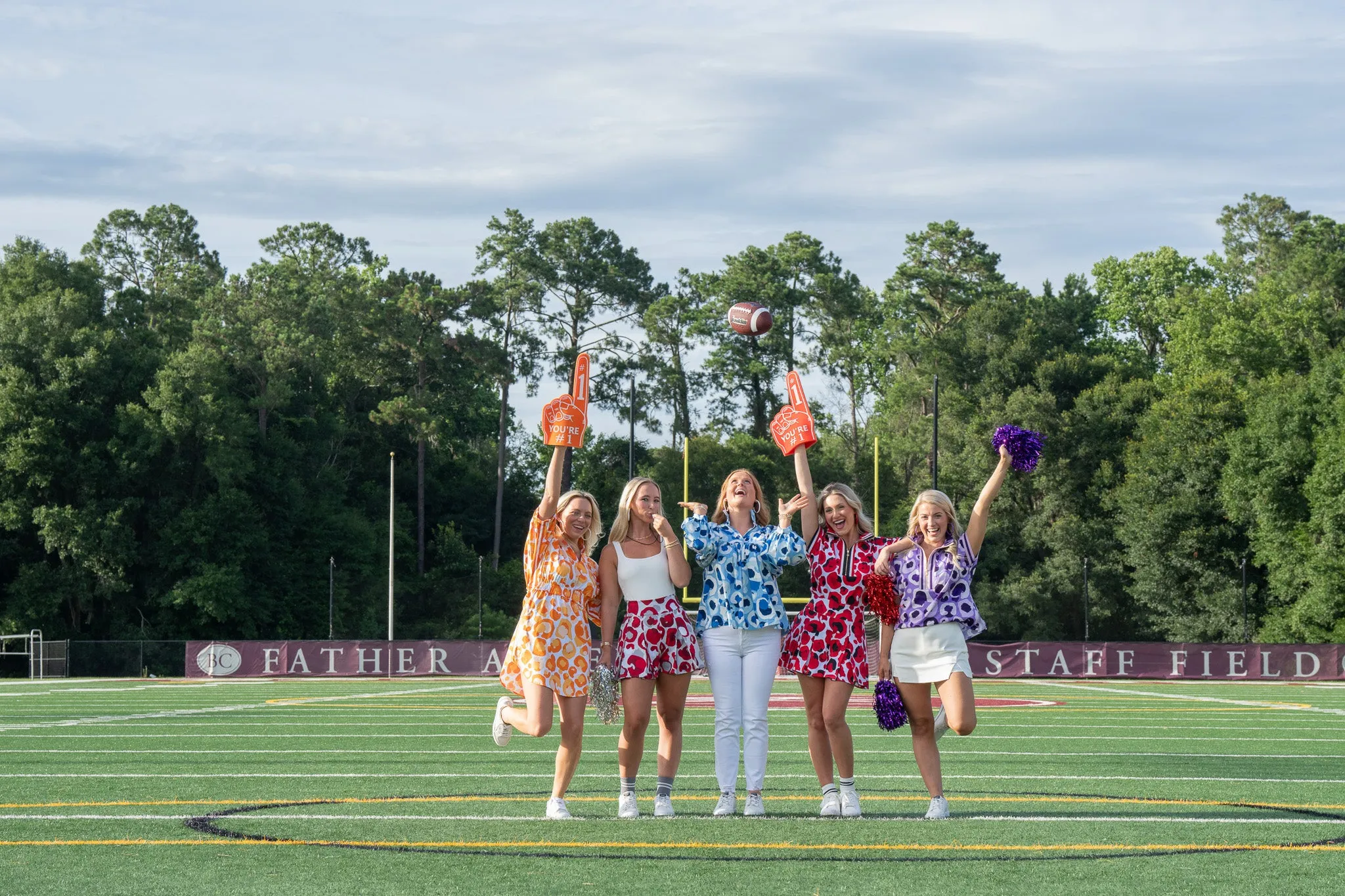 Stella Top - Blue Collegiate Cheetah