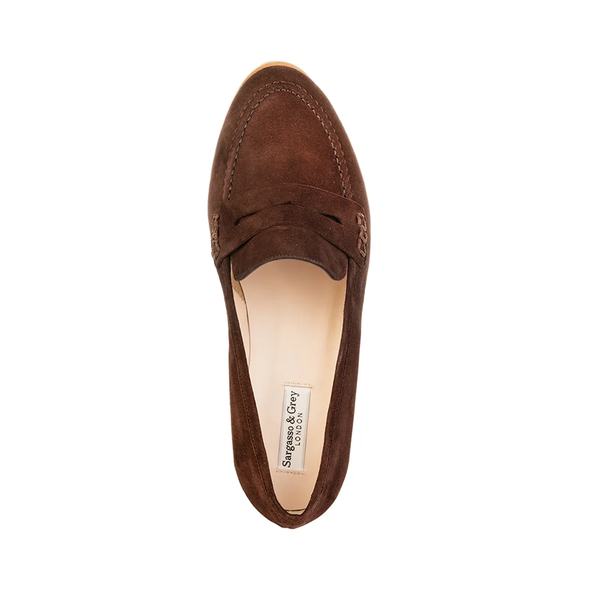 Sylvie Extra-Wide Fit Loafers  - Brown Suede