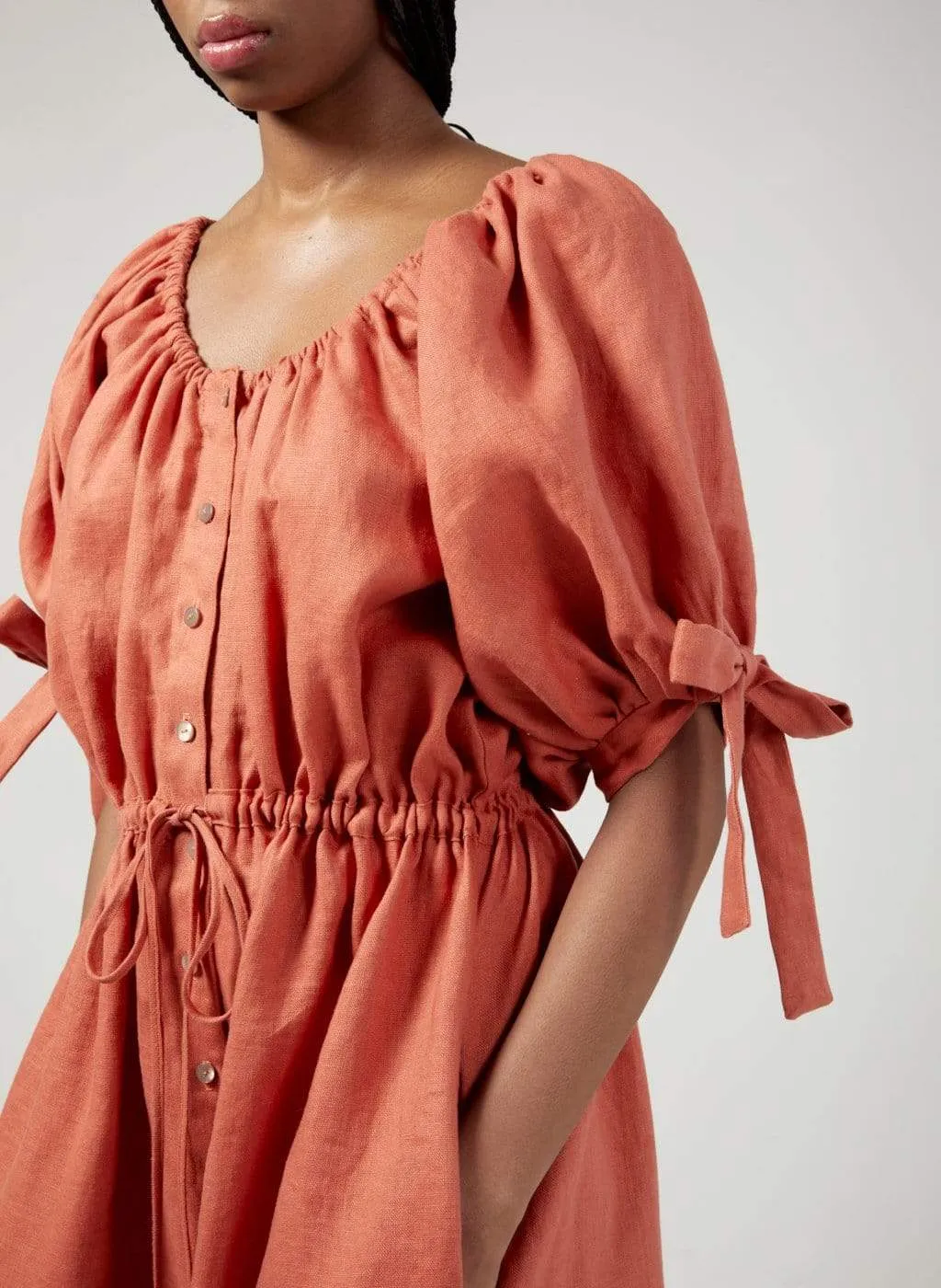 Terracotta Linen Jumpsuit