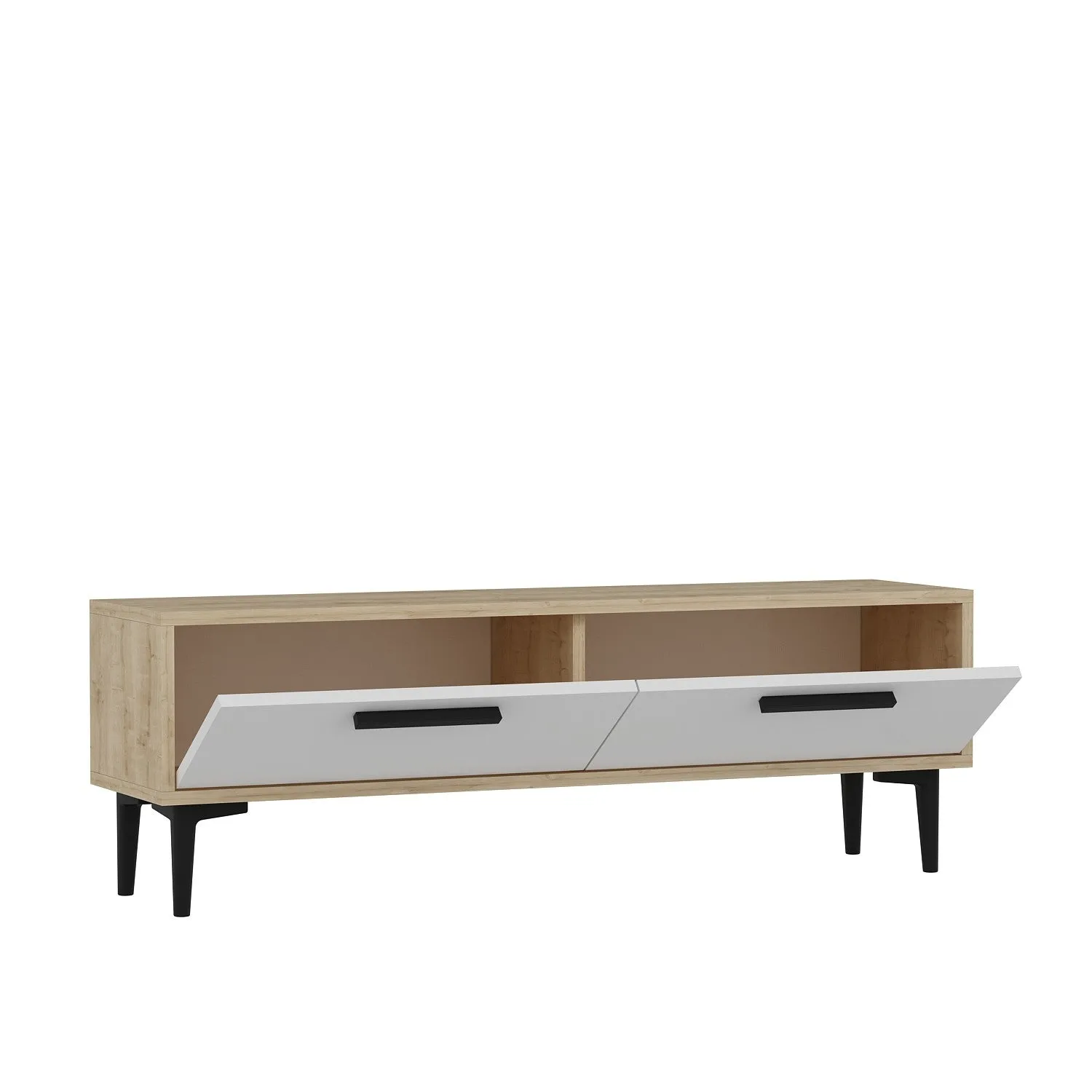 TV Stand Leni - Sapphire Oak, White