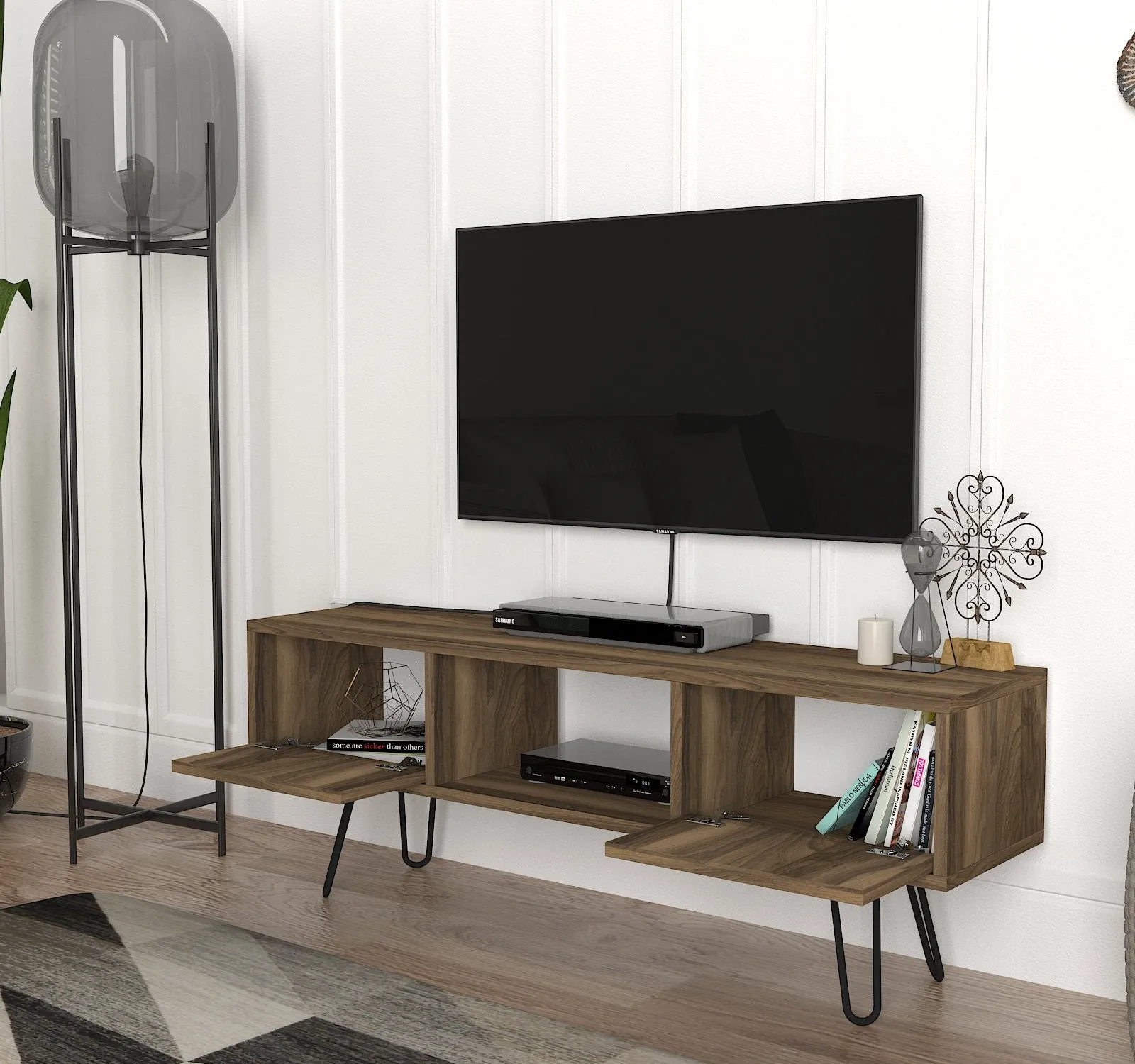 TV Stand Moda - Walnut