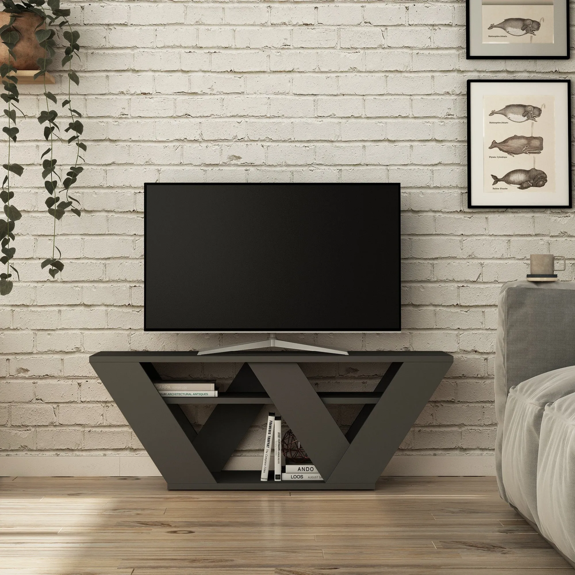 TV Stand Pipralla - Anthracite