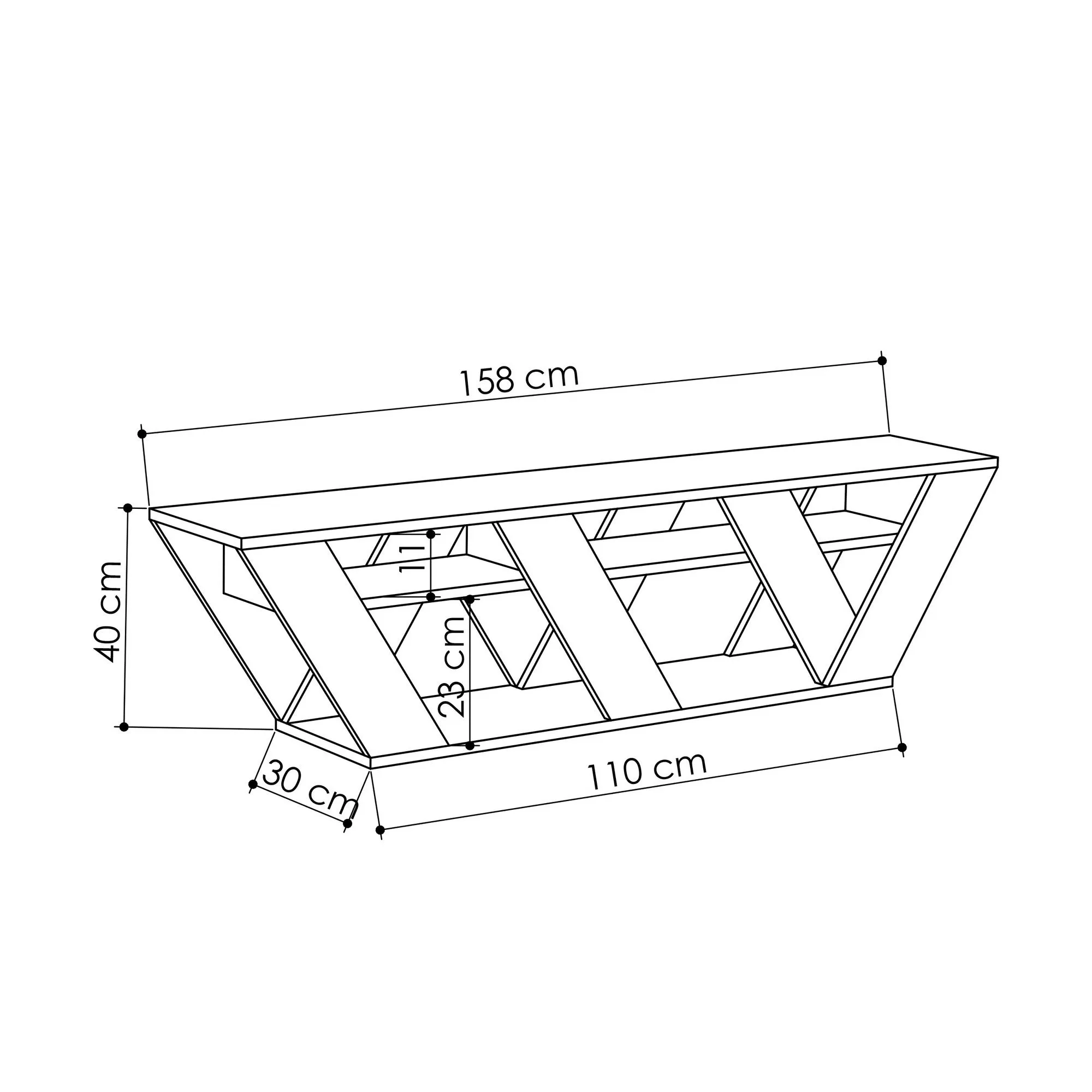 TV Stand Ralla - Anthracite