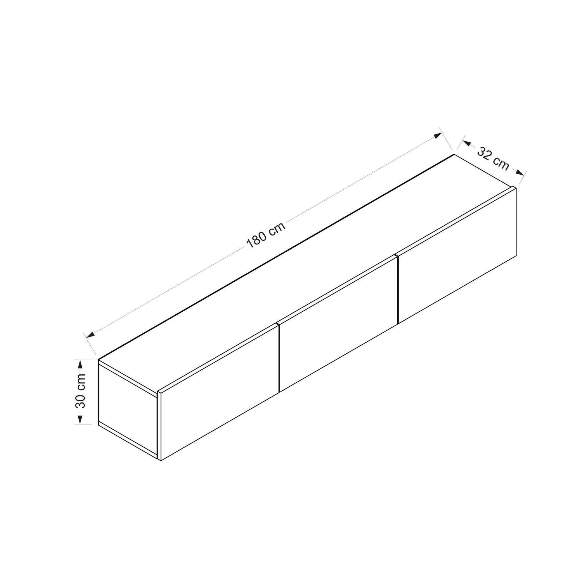 TV Unit Rigel - Walnut