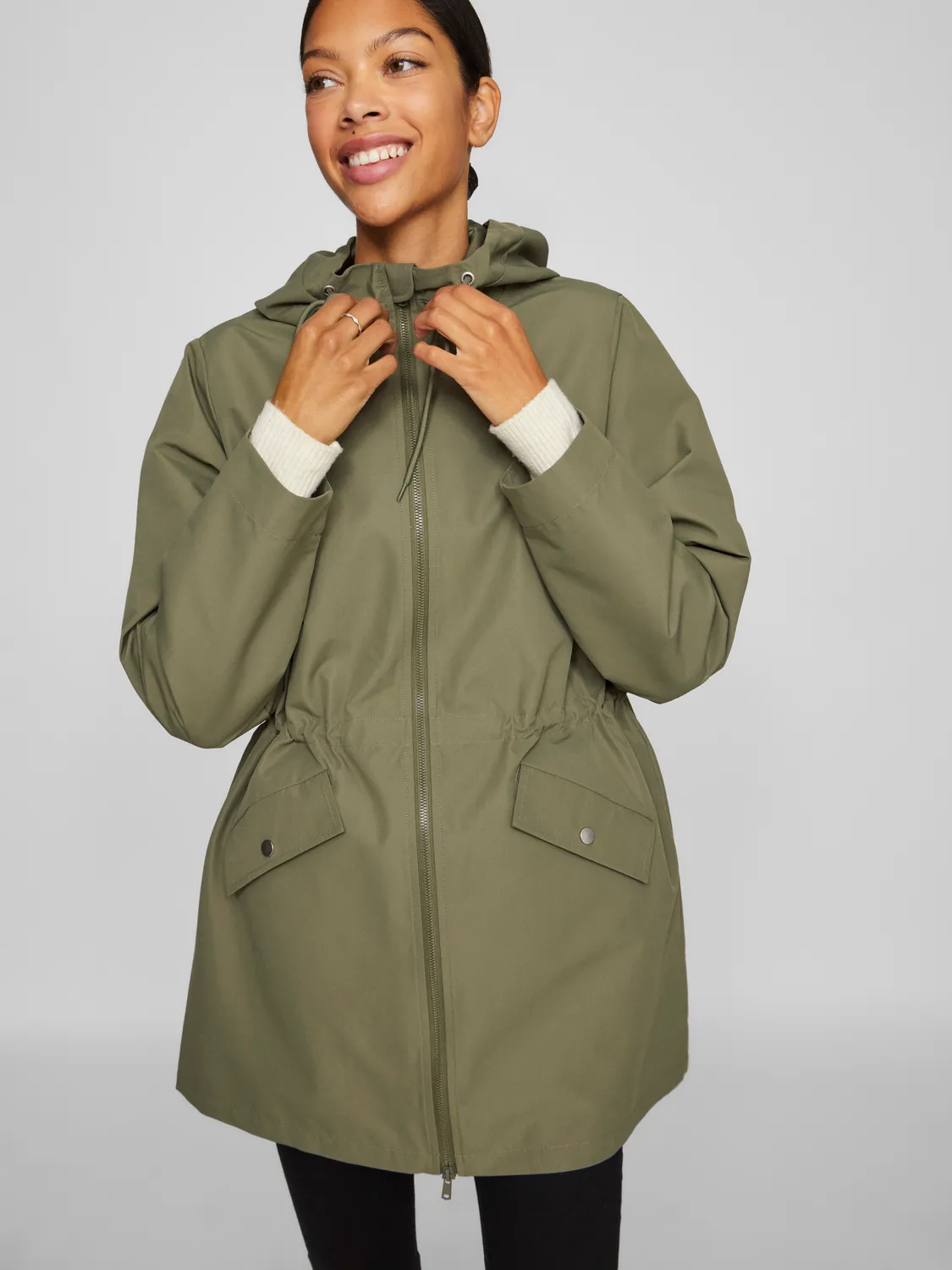 VITALLY Coat - Dusty Olive