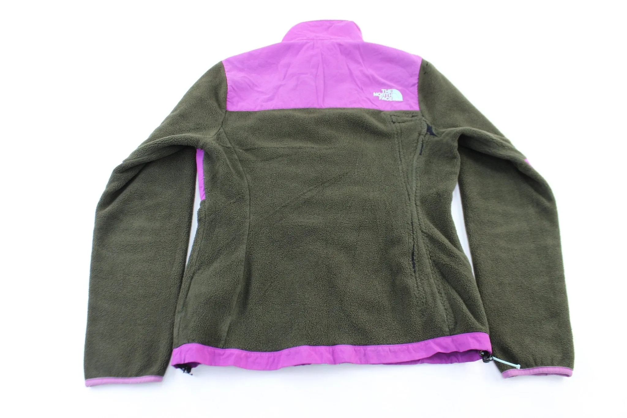 Women's The North Face Embroidered Logo Green & Purple Zip Up Jacket