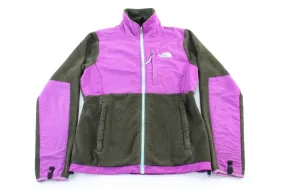 Women's The North Face Embroidered Logo Green & Purple Zip Up Jacket